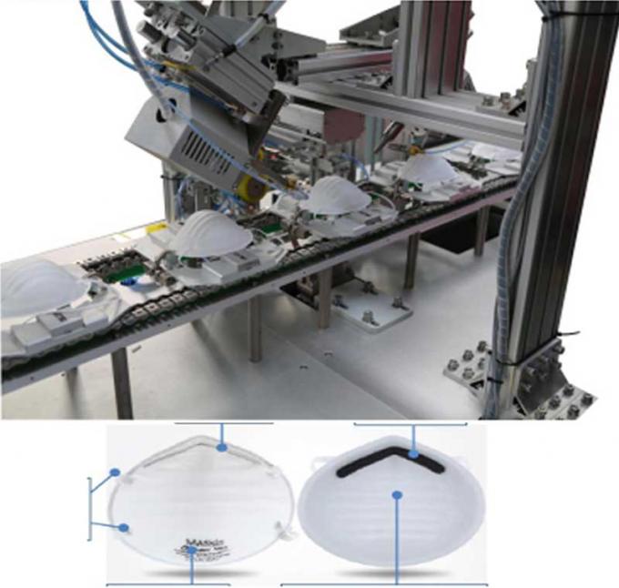 Máscara automática global del equipo de fabricación de la mascarilla de la garantía que hace máquina la máquina automática de la máscara de la taza n95